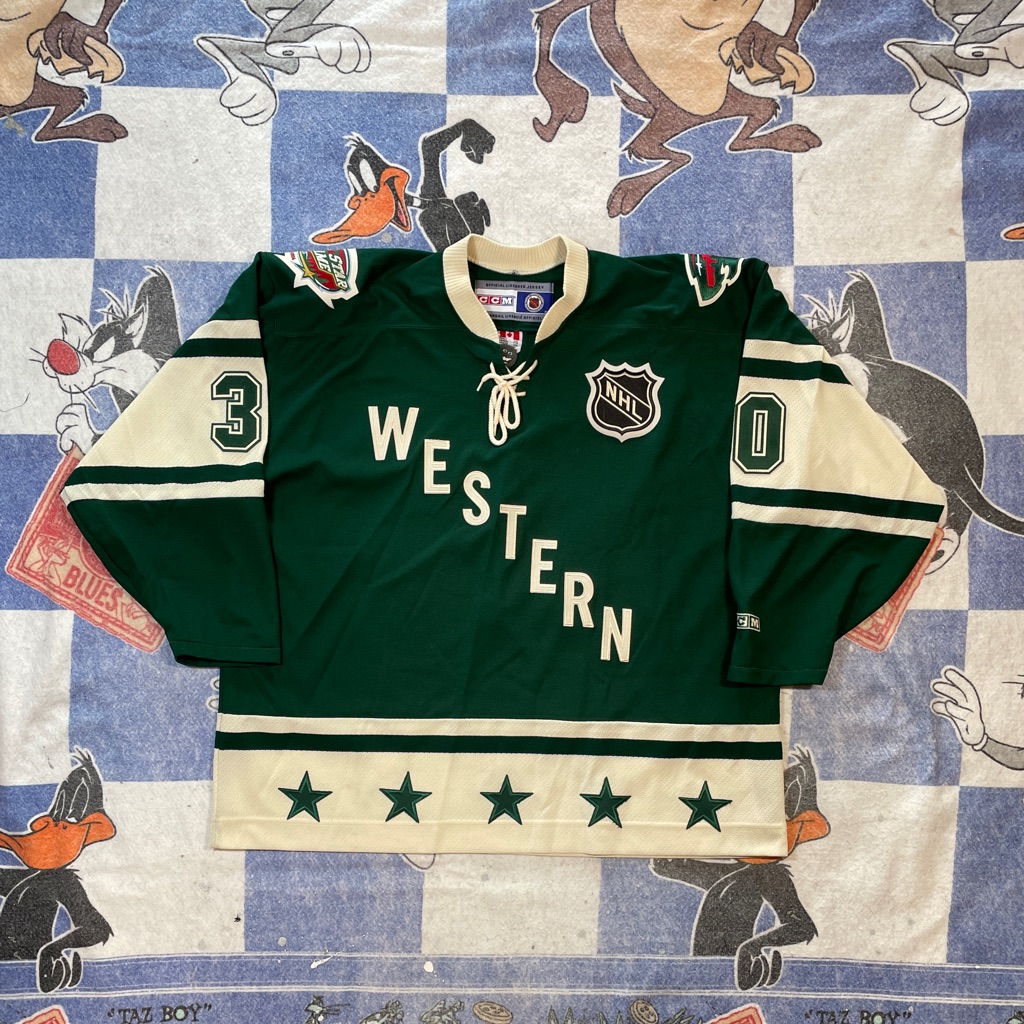 Vintage Nhl All Star Game Dwayne Roloson Signed Jersey